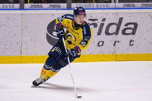 Zlínský útočník Lukáš Heš během utkání s&nbsp;Jihlavou