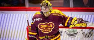 Jihlavský gólman Adam Beran ve střetnutí proti Kolínu