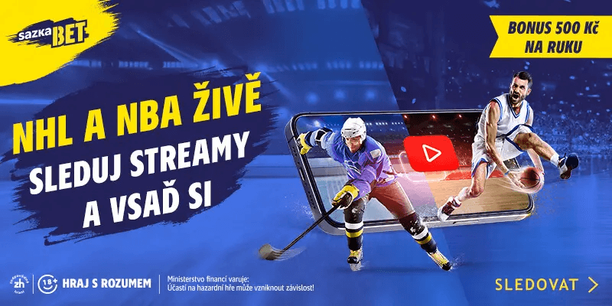 Sleduj zápasy NHL živě na Sazkabet TV