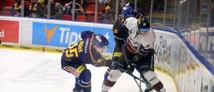 Jan Ordoš a Niko Seppälä v minulém vzájemném duelu Českých Budějovic se Spartou