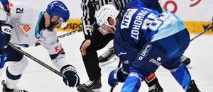 Samuel Vigneault vyhrává buly proti Hynku Zohornovi
