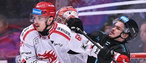 Patrik Koch a Filip Koffer v zápase mezi Třincem a Karlovými Vary