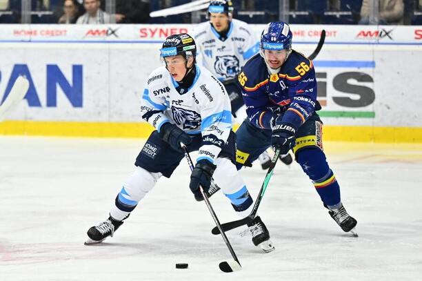 Tomáš Galvas a&nbsp;Martin Beránek v&nbsp;posledním zápase mezi Motorem a&nbsp;Bílými Tygry