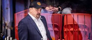 Záběr na jihlavského trenéra Viktora Ujčíka