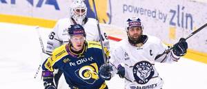 Momentka ze třetího semifinále Zlín vs. Kolín