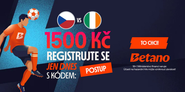 Free bet 1&nbsp;500&nbsp;Kč za registraci u&nbsp;Betana: Soeciální nabídka pro čtvrtek 26. března 2026