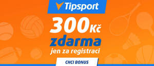 Tipsport bonus za registraci je 300 Kč a vstupní bonus až 50 000 Kč