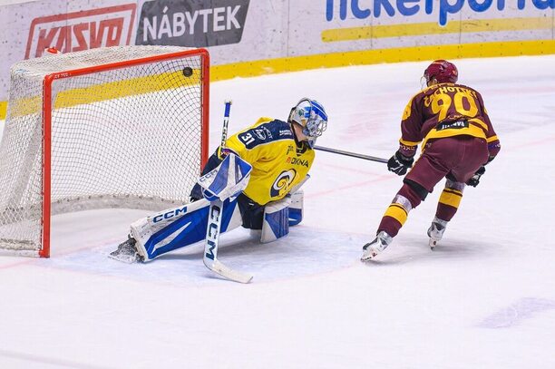 Tomáš Čachotský z&nbsp;Jihlavy proměňuje svůj nájezde v&nbsp;zápase proti Zlínu