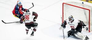 Momentka ze druhého semifinále Pardubice vs. Sparta