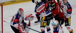 Semifinálové utkání extraligy mezi Spartou a Pardubicemi