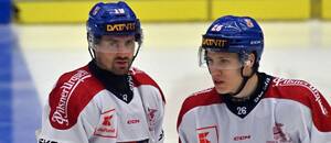 Čeští reprezentanti Jakub Flek (vlevo) a Jiří Ticháček