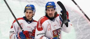Tomáš Cibulka a Daniel Voženílek v 1. utkání Českých hokejových her 2026, Česko dnes vyzve Švédsko