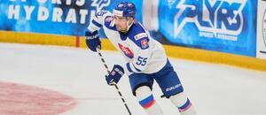 Slovenský útočník Marek Valach v akci