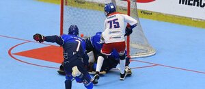 Na MS v hokejbale juniorů 2026 v Banské Bystrici uvidíme derby Česka se Slovenskem v kategoriích U18 i U16 (zde na fotce)