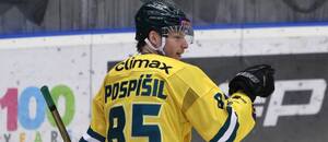 Erik Pospíšil oslavuje gól