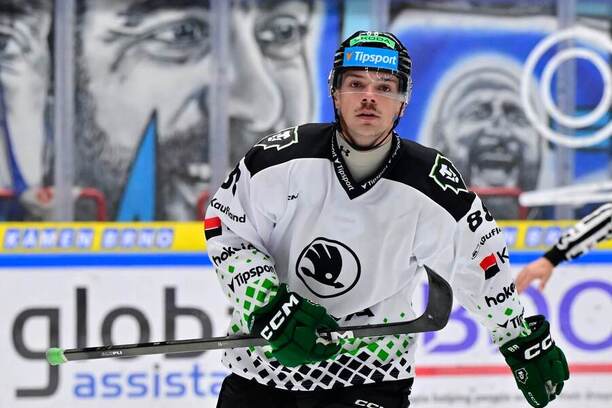 Mladá Boleslav hostí v&nbsp;8. kole extraligy Liberec, na fotce její útočník Matěj Gardoň
