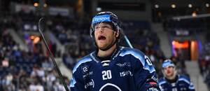 Kladno hraje ve 13. kole extraligy s Pardubicemi, na snímku útočník Rytířů Niko Ojamäki